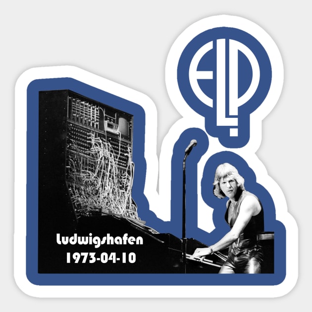 Superstar Emerson Lake And Palmer Band Sticker by Smithys